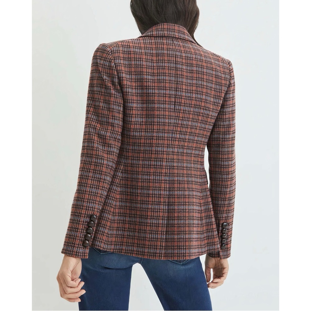 Veronica Beard Dickey Miller Plaid Wool-Blend Blazer Jacket - Picture 6 of 9